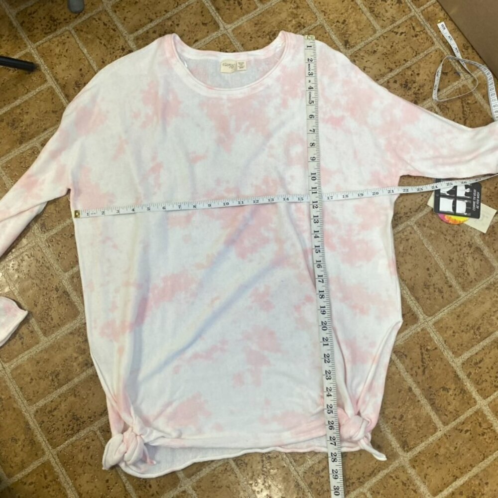 NWT Cloth by Design Pink Tie Dye Knot Tunic Top - Picture 10 of 10